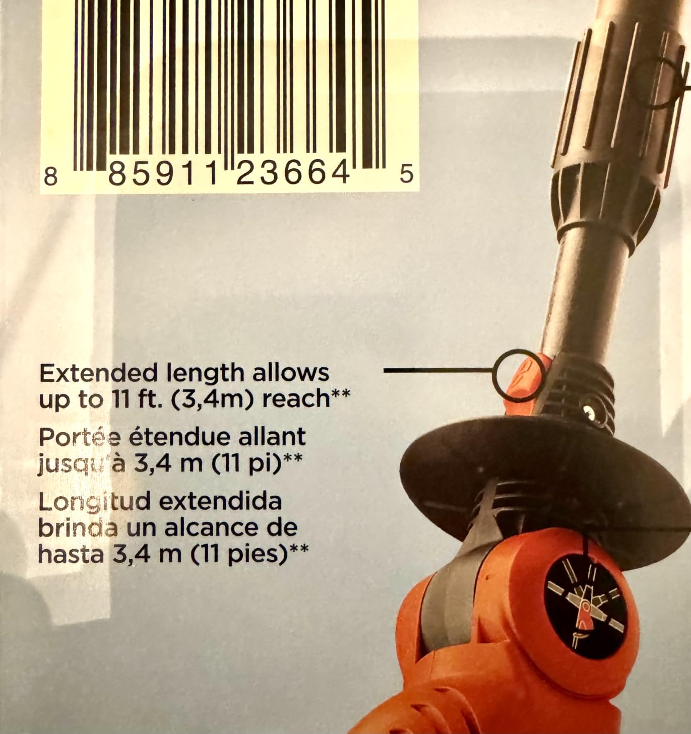 BLACK+DECKER 20V MAX Pole Hedge Trimmer Cordless with Battery and Charger, 18-Inch Dual Action Blade Power Hedge Trimmer, Extended Long Reach Hedger Up to 11 Ft, 180 Degrees Pivoting Head (LPHT120) customer photo 2