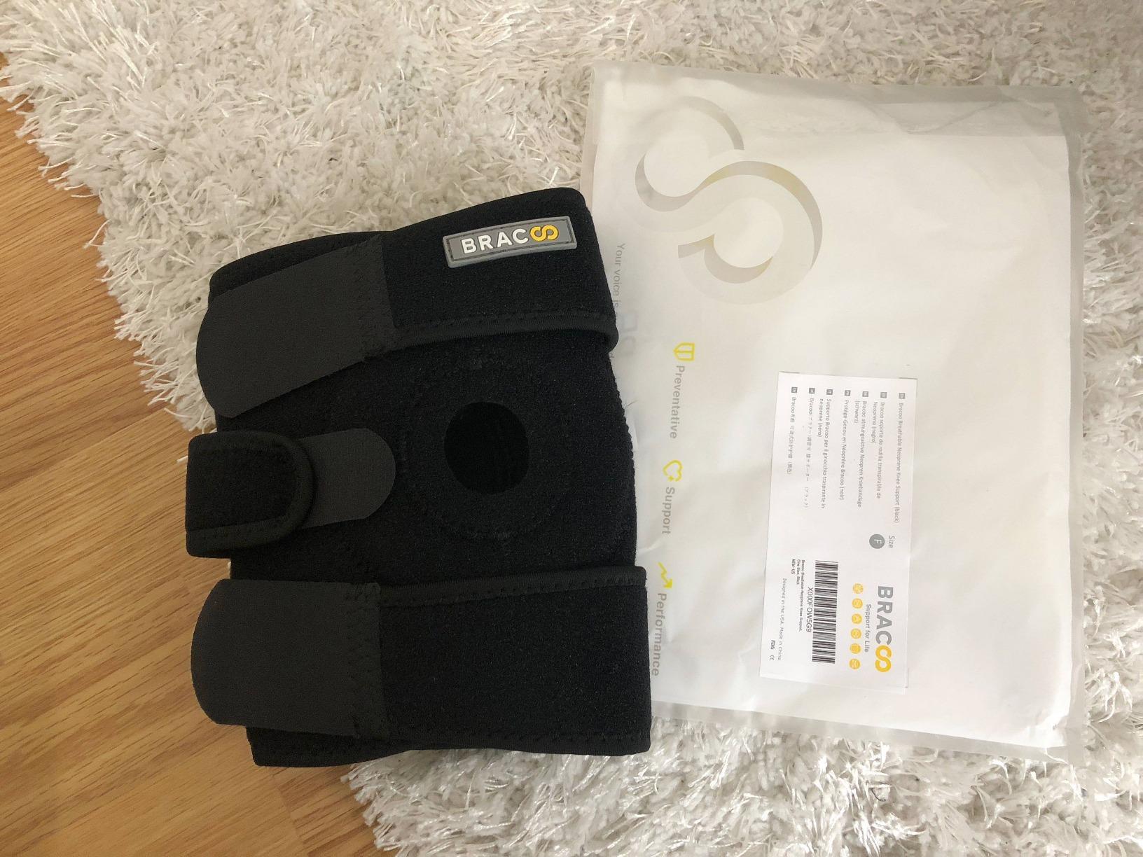 Bracoo Knee Support Brace for Men Women, Adjustable Compression Sleeve Wrap Patellar Pad Tendon - Arthritis Pain, meniscus tear, Injury Recovery, Running, Workout, KS10 customer photo 1