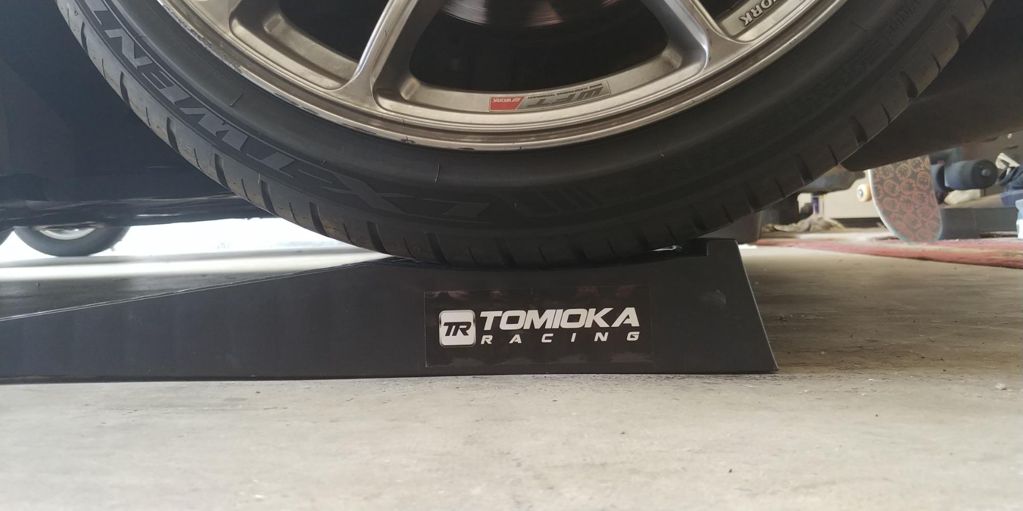 Tomioka Racing Super Slopes Low Profile Car Service Ramps Pair with Anti-Slip Pads, Perfect for Raise Lowered Car Oil Changes, Lift Vehicle Maintenance, & Jack Support customer photo 1