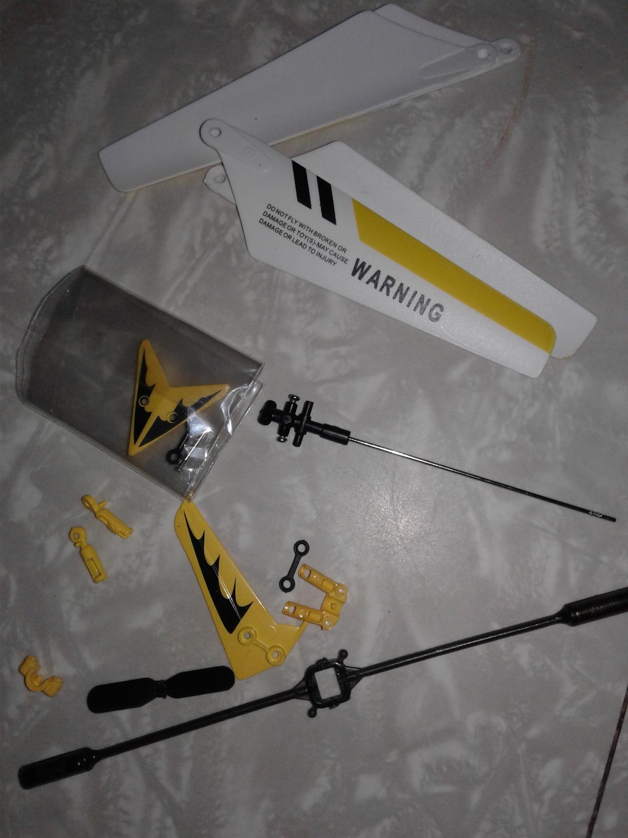 S107 Full Replacement Parts Set for Syma S107 RC Helicopter (Set of 19, Yellow) customer photo 1