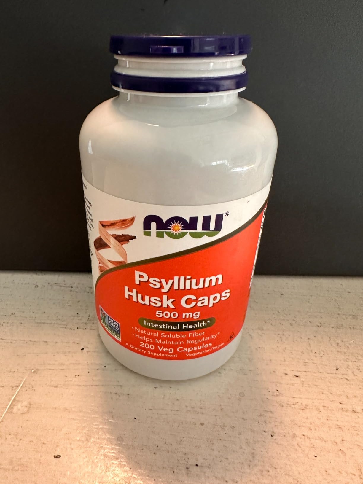 NOW Foods Supplements, Psyllium Husk Caps 500 mg, Non-GMO Project Verified, Natural Soluble Fiber, Intestinal Health, 200 Veg Capsules customer photo 2