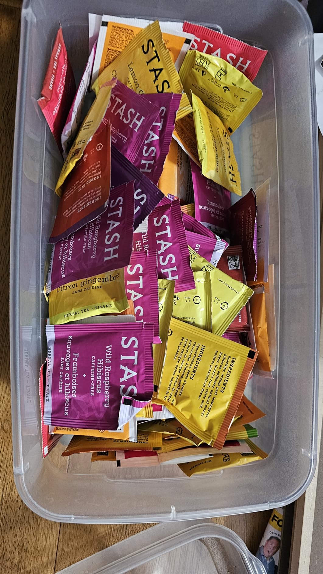 Stash Tea Fruity Herbal Tea 6 Flavor Tea Sampler, 6 boxes With 18-20 Tea Bags Each customer photo 2