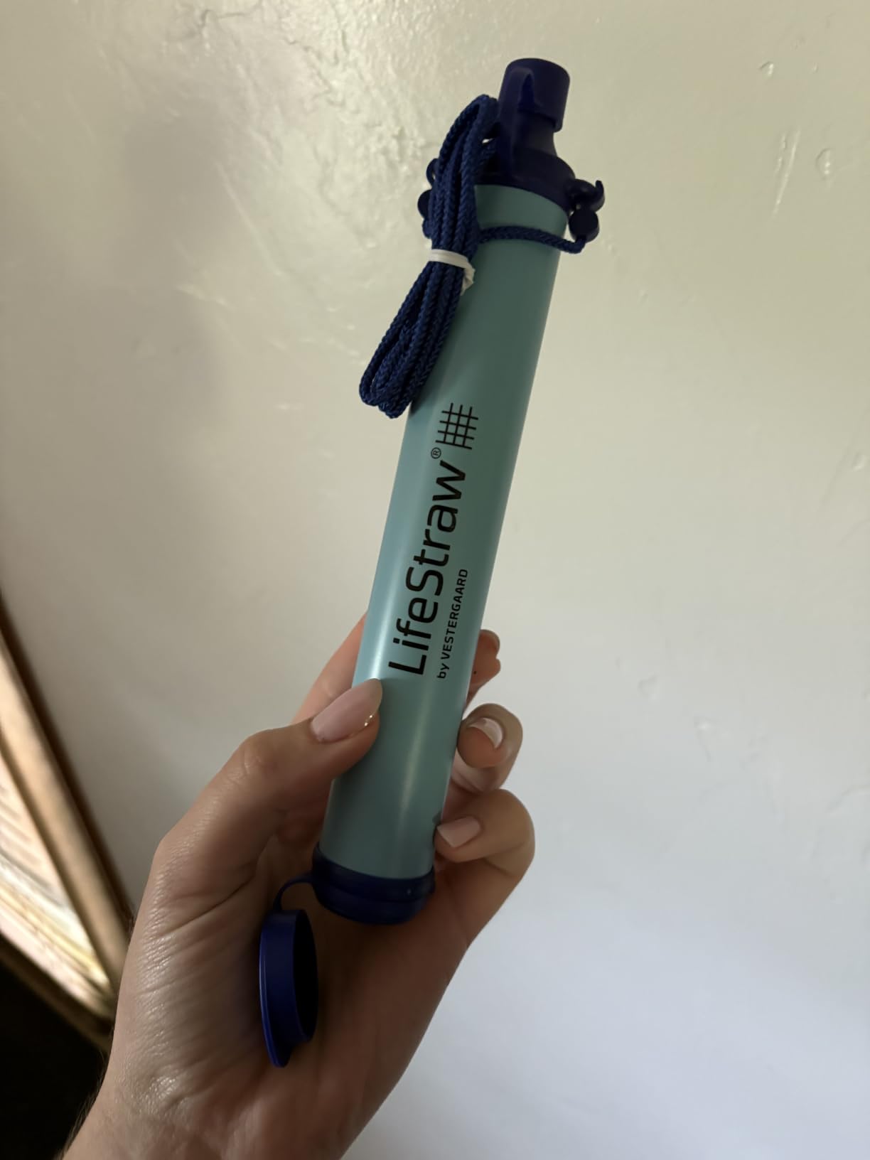 LifeStraw Personal Water Filter for Hiking, Travel and Emergency, Blue, 1PK | Water Filter for Hiking, Camping, Travel, and Emergency Preparedness, Removes Bacteria and Parasites customer photo 2