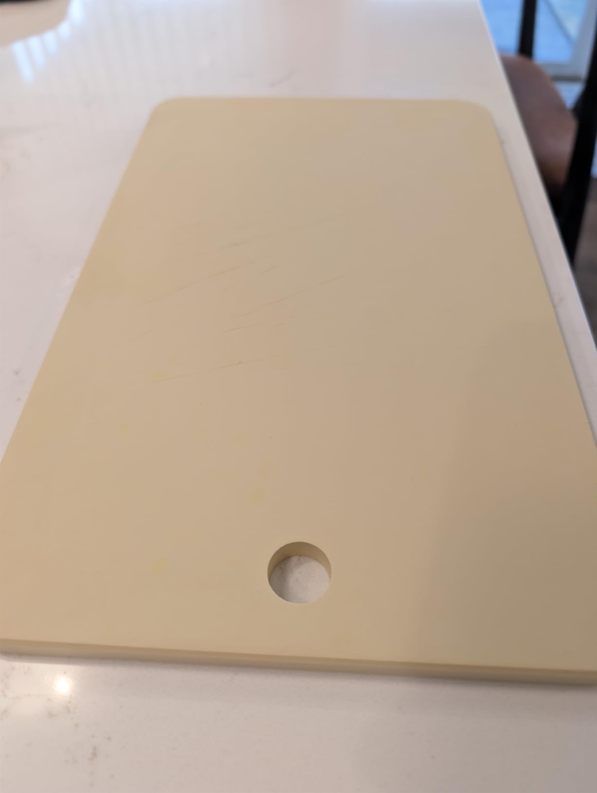 Kitchen Star Tsukihoshi Rubber Cutting Board,Size 3L,Synthetic Rubber Cutting Board, Non-slip for ingredients,Knife-friendly Dishwasher-Safe Made in Japan, Size17.32x10.23×0.39 inches(444×263×10mm) customer photo 1