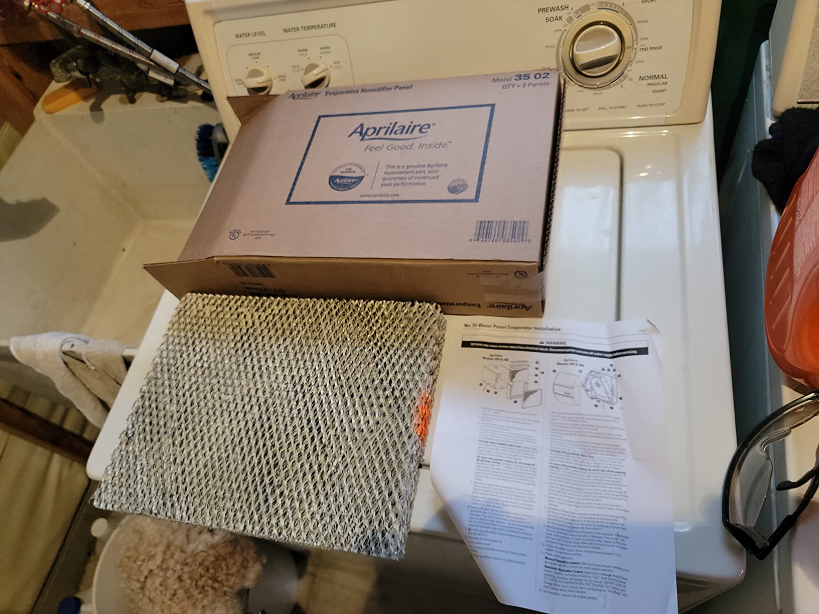 AprilAire 35 Water Panel Humidifier Filter Replacement for AprilAire Whole-House Humidifier Models 300, 350, 360, 560, 560A, 568, 600, 600A, 600M, 700, 700A, 700M, 760, 760A, 768 (Pack of 2) customer photo 2