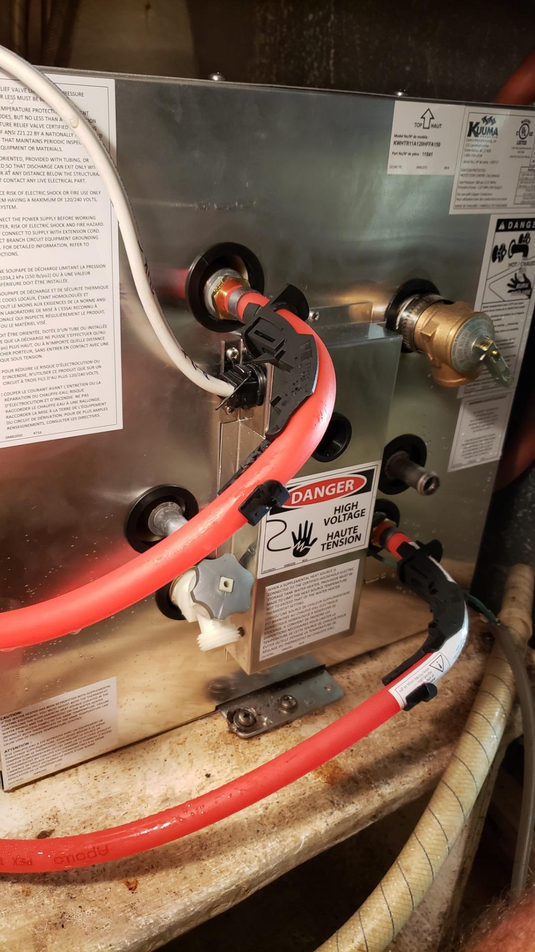 Kuuma Marine Water Heater, 1500W 120V, Front Heat Exchange, Gray, 11 Gal | Aluminum Tank, Horizontal Mount Design, 16.25 x 16.25 x 23.25 In, for Boats, RVs and Galleys customer photo 2
