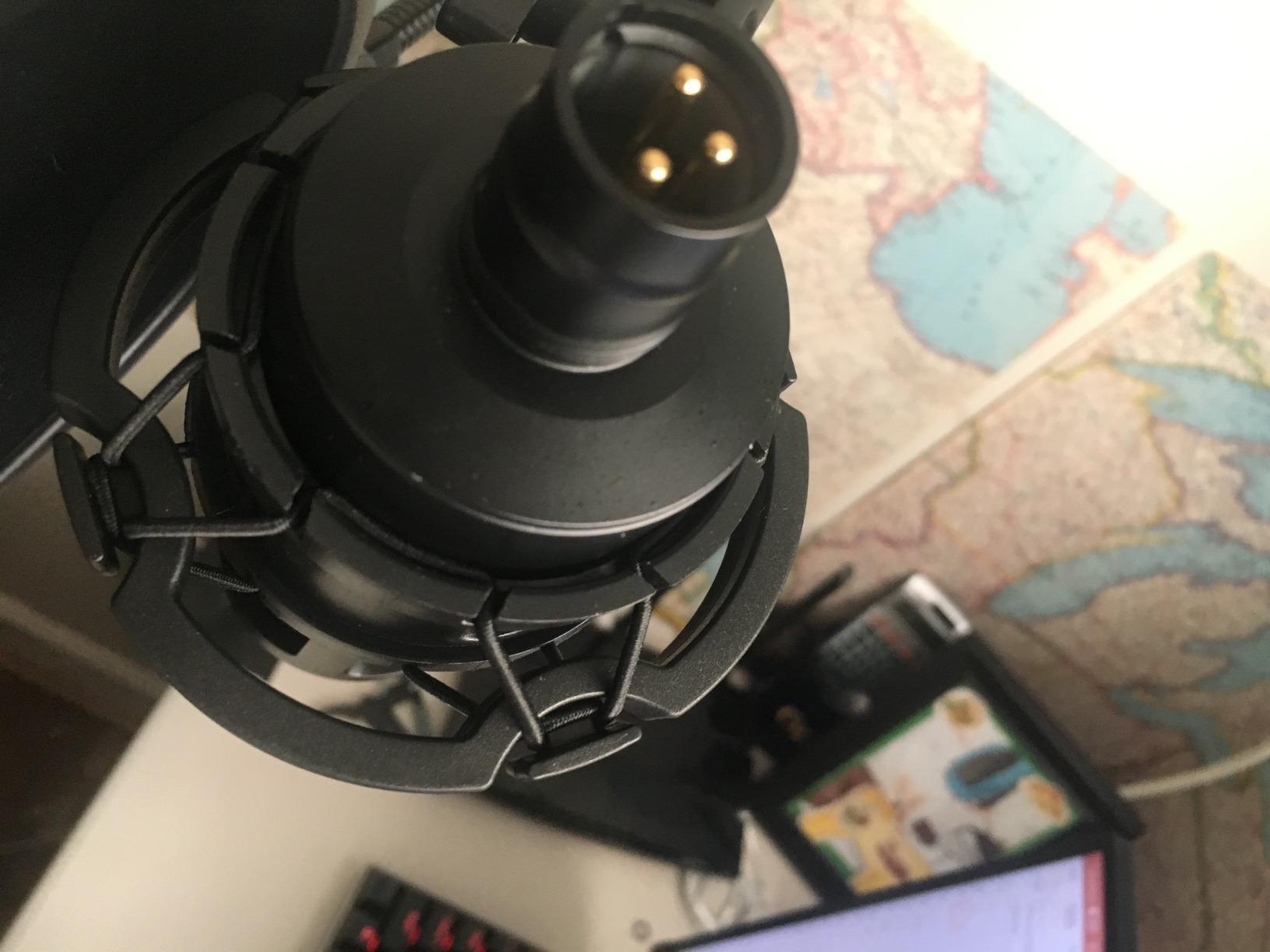 Audio Technica AT2020 Condenser Studio Microphone Bundle with Pop Filter and XLR Cable customer photo 2