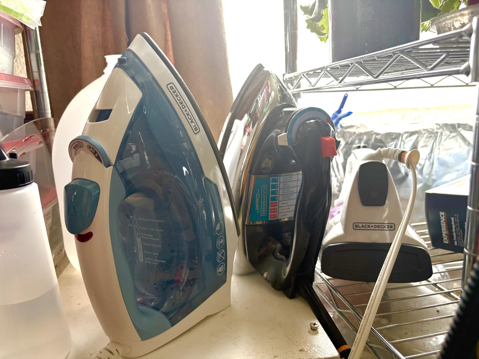 BLACK+DECKER Professional Steam Iron with Stainless Soleplate | Steam iron with stainless soleplate, extra-long cord and 3-way auto shutoff for safe wrinkle removal. customer photo 1