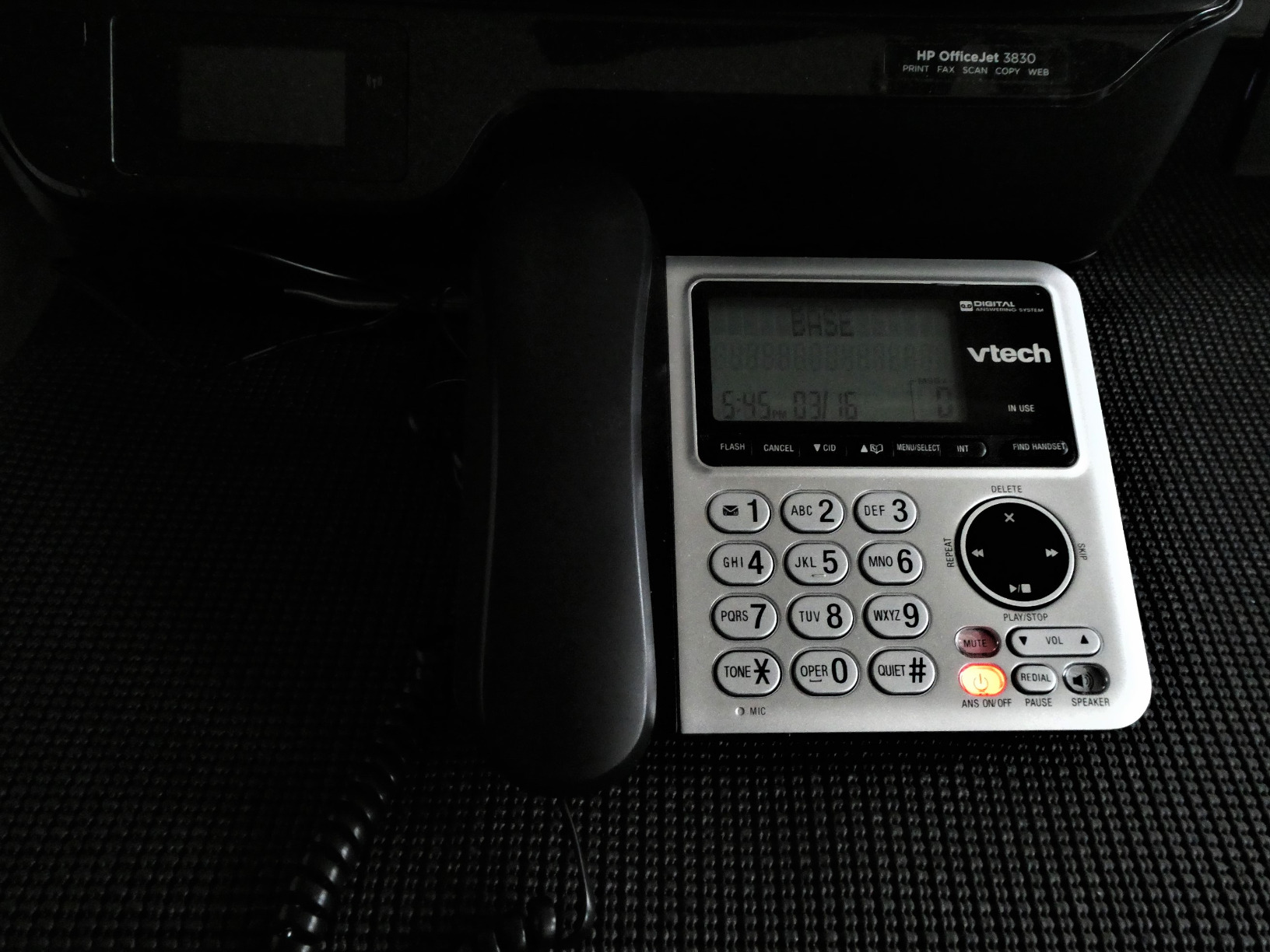 VTech CS6649 DECT 6.0 Expandable Corded/Cordless Phone with Answering System and Caller ID/Call Waiting, Silver/Black with 1 Handset customer photo 1