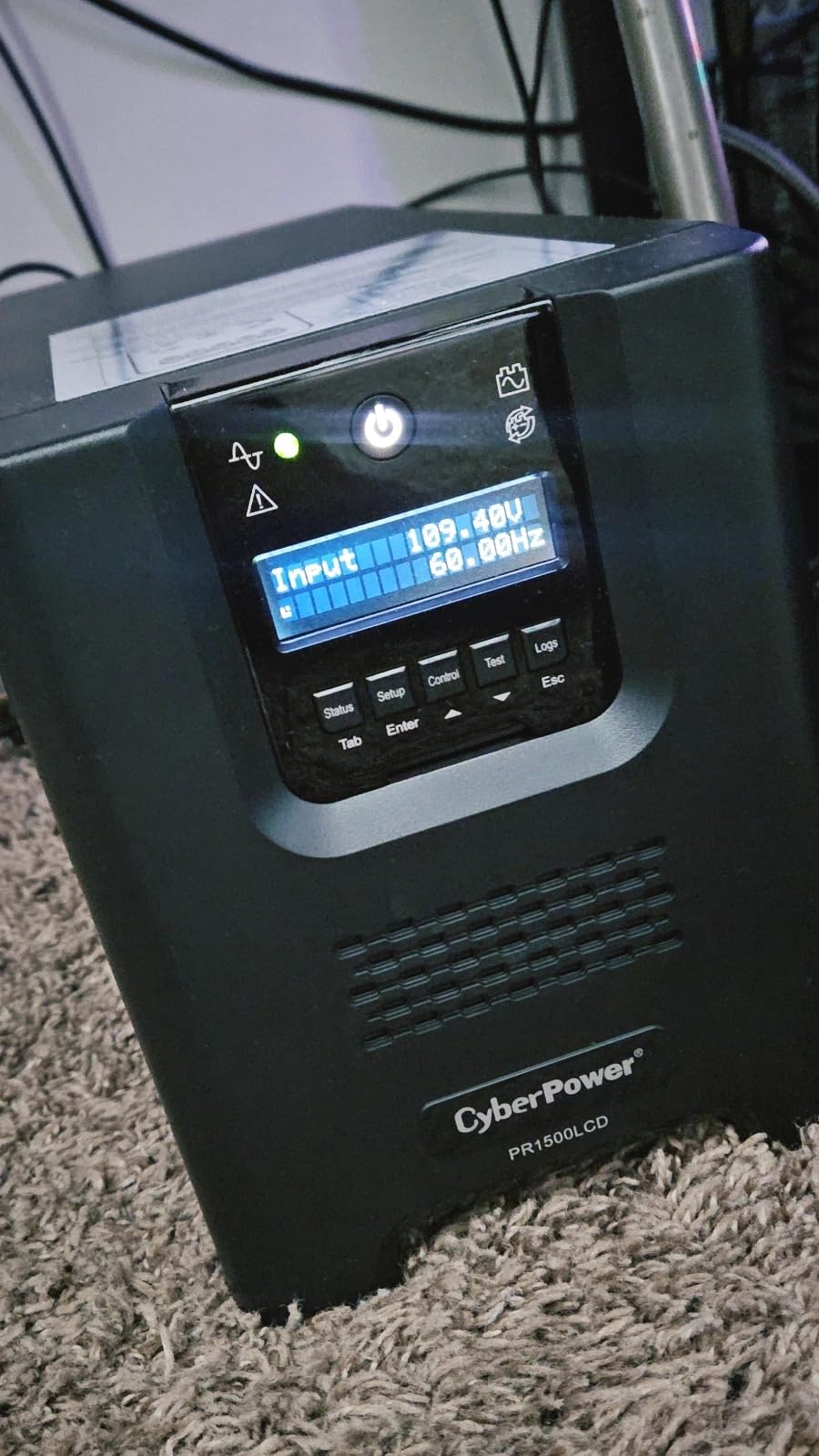CyberPower PR1500LCD Smart App Sinewave UPS Battery Backup | 1500VA/1500W, 8 Outlets, AVR, Mini-Tower, UL Certified customer photo 2