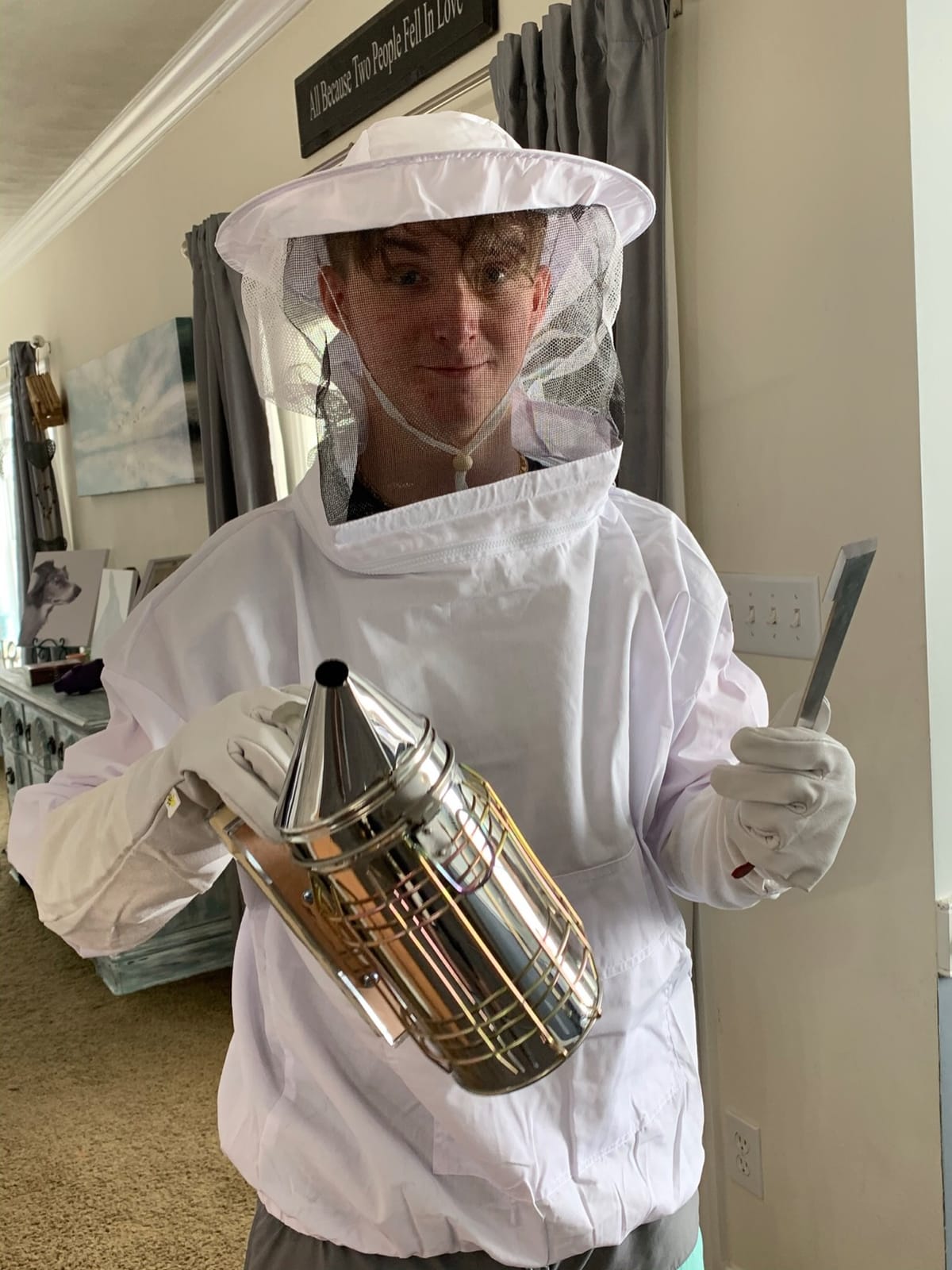 New Bee Hive Smoker Stainless Steel w/Heat Shield Beekeeping Equipment | Heat Shield, Beekeeping Equipment Tool Kit customer photo 1