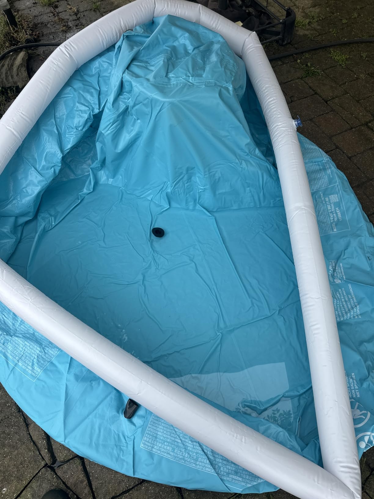 INTEX 28101EH Easy Set Inflatable Swimming Pool: 6ft x 20in - Puncture-Resistant Material - Quick Inflation - 232 Gallon Capacity - 16in Water Depth customer photo 2