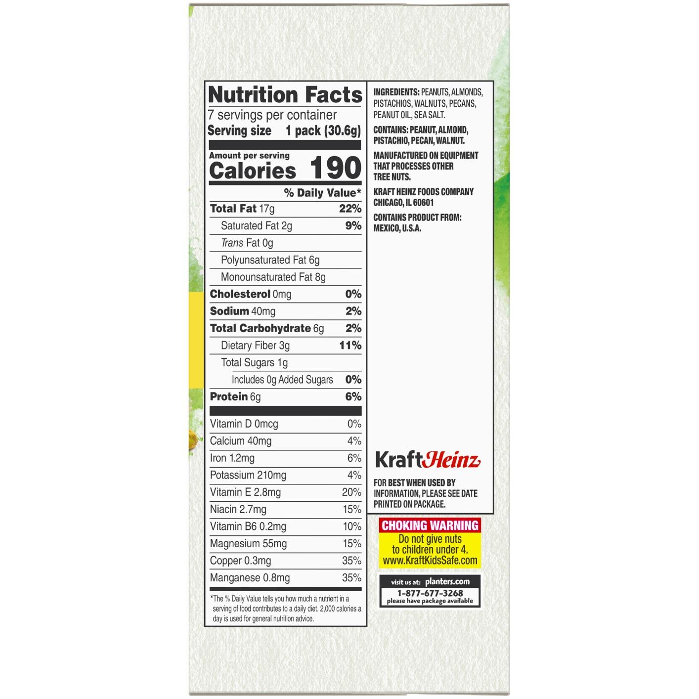 PLANTERS NUT-rition Heart Healthy Mix with Walnuts, 7.5 oz Box (Contains 7 Individual Pouches) - On-the-Go/ Work/School Snack and Active Lifestyle Snack - Great Camping Snacks - Kosher customer photo 2