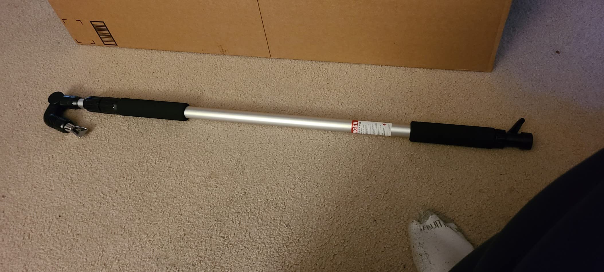 Orbit Telescoping Gutter Cleaning Wand, Silver - 58543 | Telescoping Wand Extends for Easy Gutter Cleaning & High-Reach Rinsing Without a Ladder, Connects to Hose customer photo 2