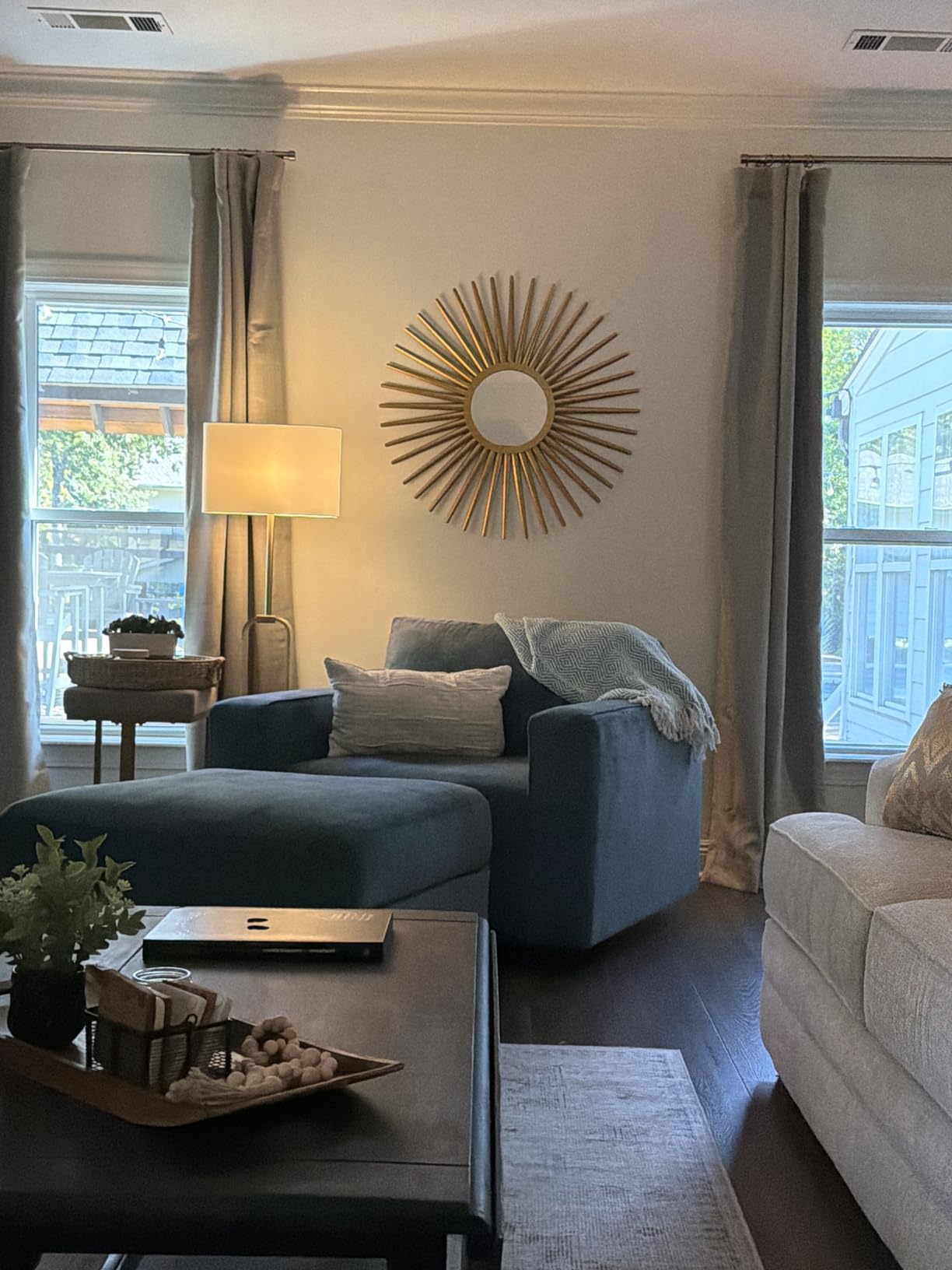 Safavieh Home Collection Sun Flair Mirror, Gold customer photo 2