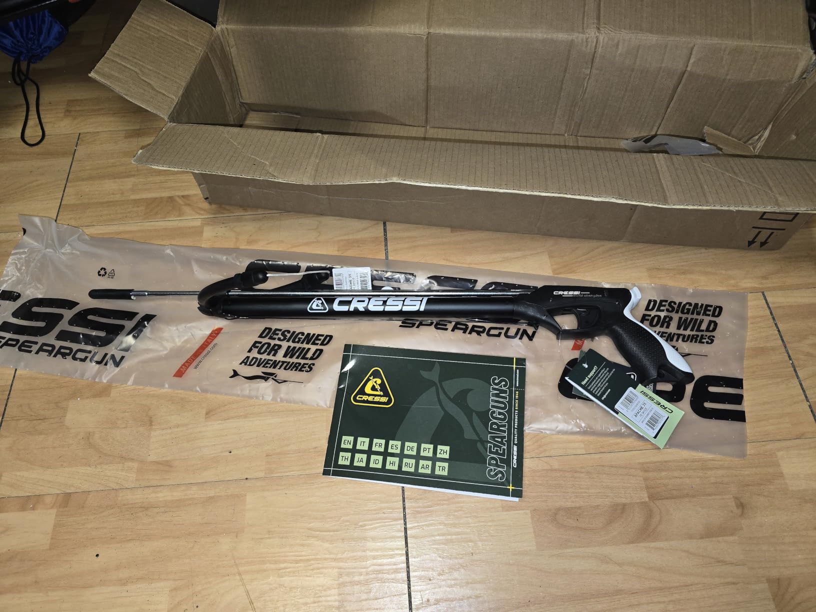 Cressi Apache Aluminum Speargun with Galvanized Notched Shaft & Circular Elastic Band - Made in Italy customer photo 2
