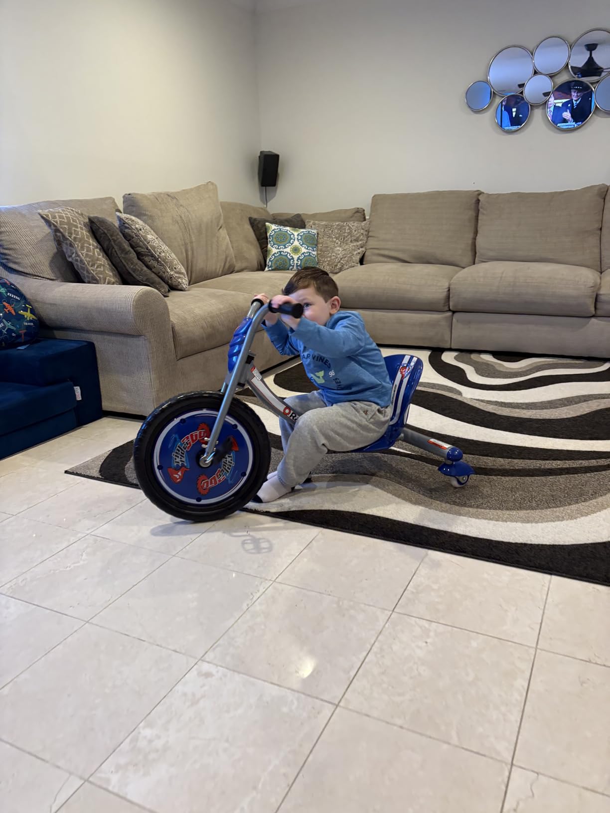 Razor RipRider 360 Drift Trike | Spin Tricycle (Blue) | Leg-Powered Drift Trike; 360 Spins, No Motor | Iconic Wheeled Ride-On For Kids Age 5+ customer photo 2