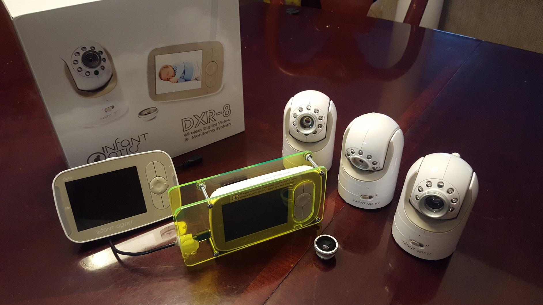 Infant Optics DXR-8 480p Video Baby Monitor, Non-WiFi Hack-Proof FHSS Connection, Interchangeable Lenses, Pan Tilt Zoom, LED Sound Bar, Night Vision, and Two-Way Talk. customer photo 1
