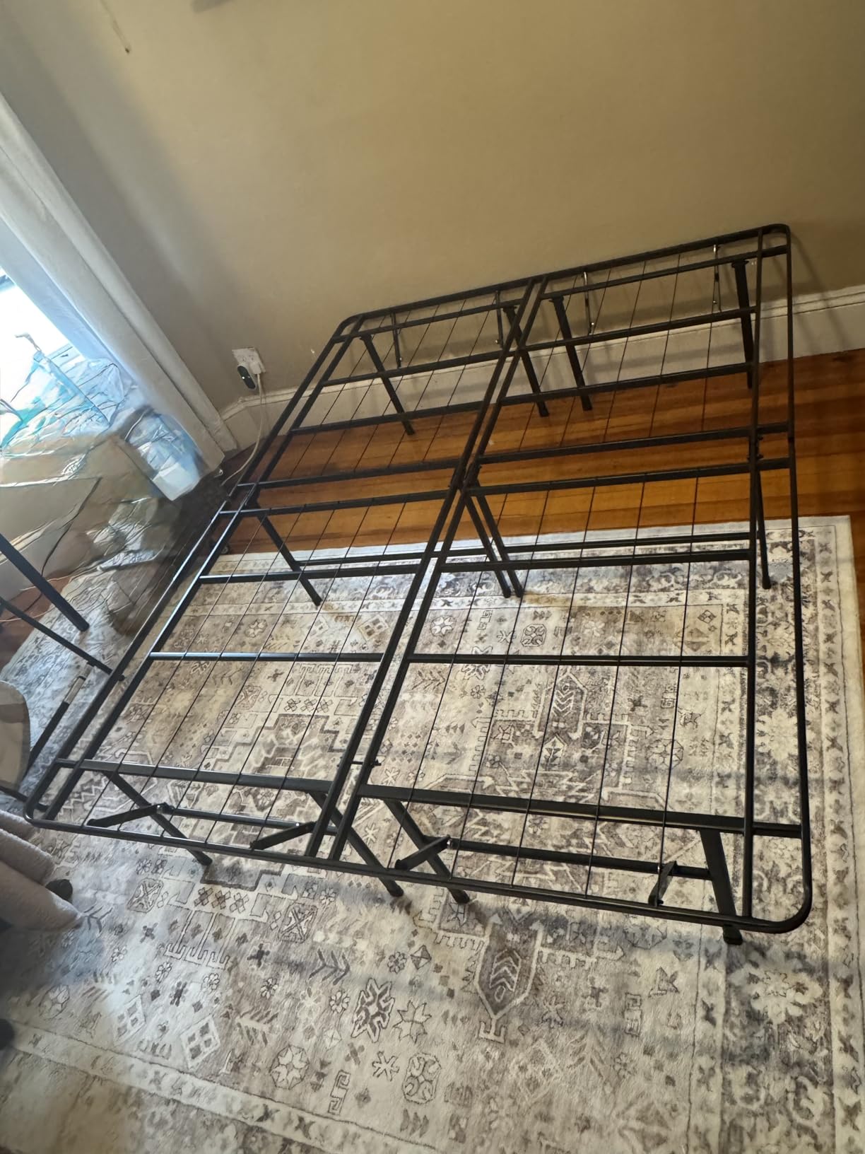 Zinus SmartBase Heavy Duty Mattress Foundation, 14 Inch Metal Platform Bed Frame, No Box Spring Needed, Sturdy Steel Frame, Underbed Storage, Queen customer photo 2