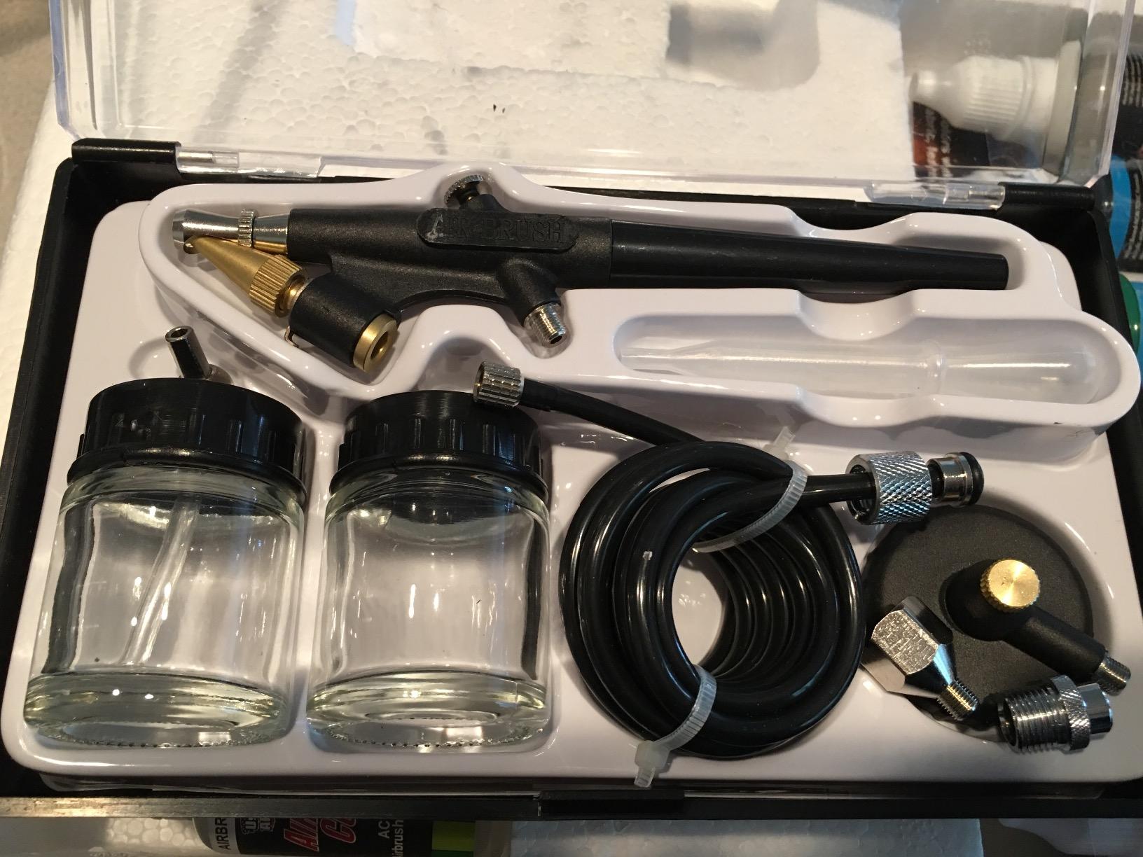 Master Airbrush Cool Runner II Airbrush Kit with 3 Airbrushes Acrylic Paint | Dual Fan Air Compressor, 6 Color Acrylic Paint Set, Cleaning Brushes & How-To Air Brush Manual, Gravity & Siphon Feed customer photo 1