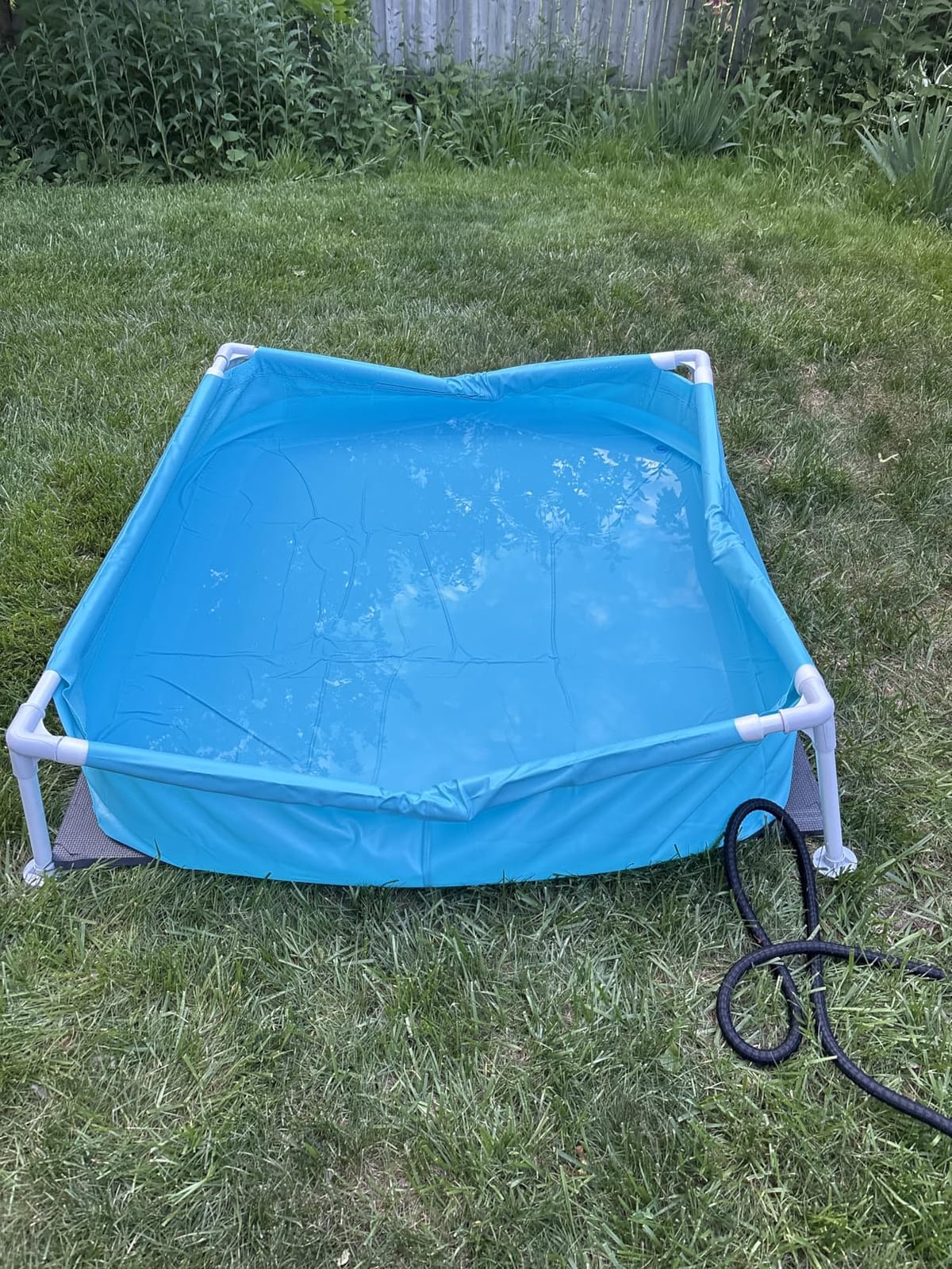 INTEX Kiddie Pool 4ft x 12in Metal Frame for Baby Water Play | 57173EP - Above Ground Swimming Pool with Soft Foam Padding for Kids Ages 2 and Up customer photo 1