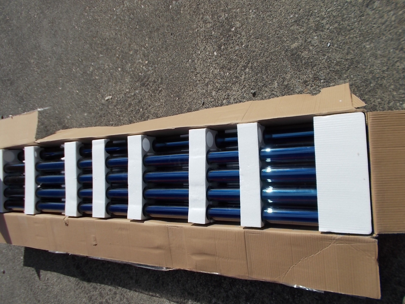 30 Tube Duda Solar Water Heater Collector Slope Roof Frame Evacuated Vacuum Tubes SRCC Certified Hot customer photo 1