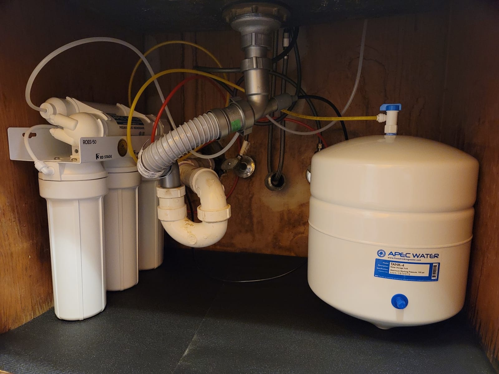 APEC Water ROES-50, 5-Stage Under Sink Reverse Osmosis Water Filter System, NSF Certified 372 & 58, 50 GPD, Reduces 99% of Impurities customer photo 2