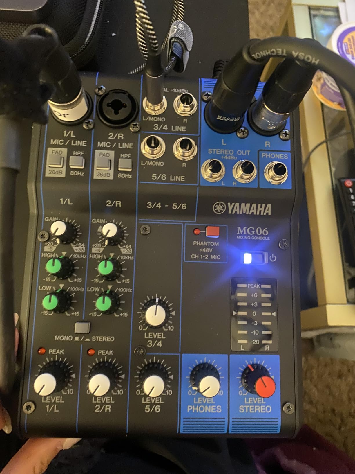 Yamaha MG06 6-Input Compact Stereo Mixer | 6-channel mixer with D-PRE preamps, XLR outputs and EQ for recording, lectures and performances customer photo 1