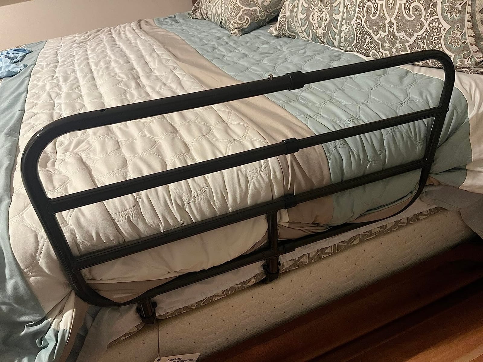 Able Life Bedside Extend-A-Rail, Adjustable Senior Bed Safety Railing and Stand Assist Grab Bar, Extendable Guardrail for Seniors and Elderly Adults, ASTM Safety Approved Bedrail customer photo 1