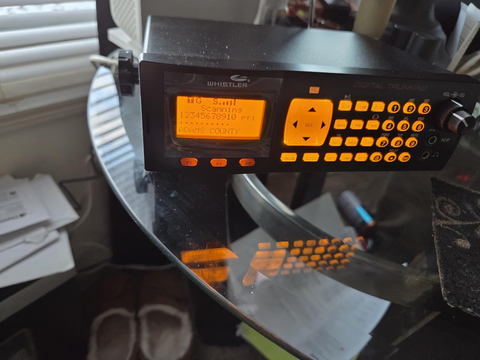 Whistler WS1065 Digital Trunking Desktop Scanner - Programmable Police/Fire Radio with Backlit Display, 1800 Memory Channels customer photo 1
