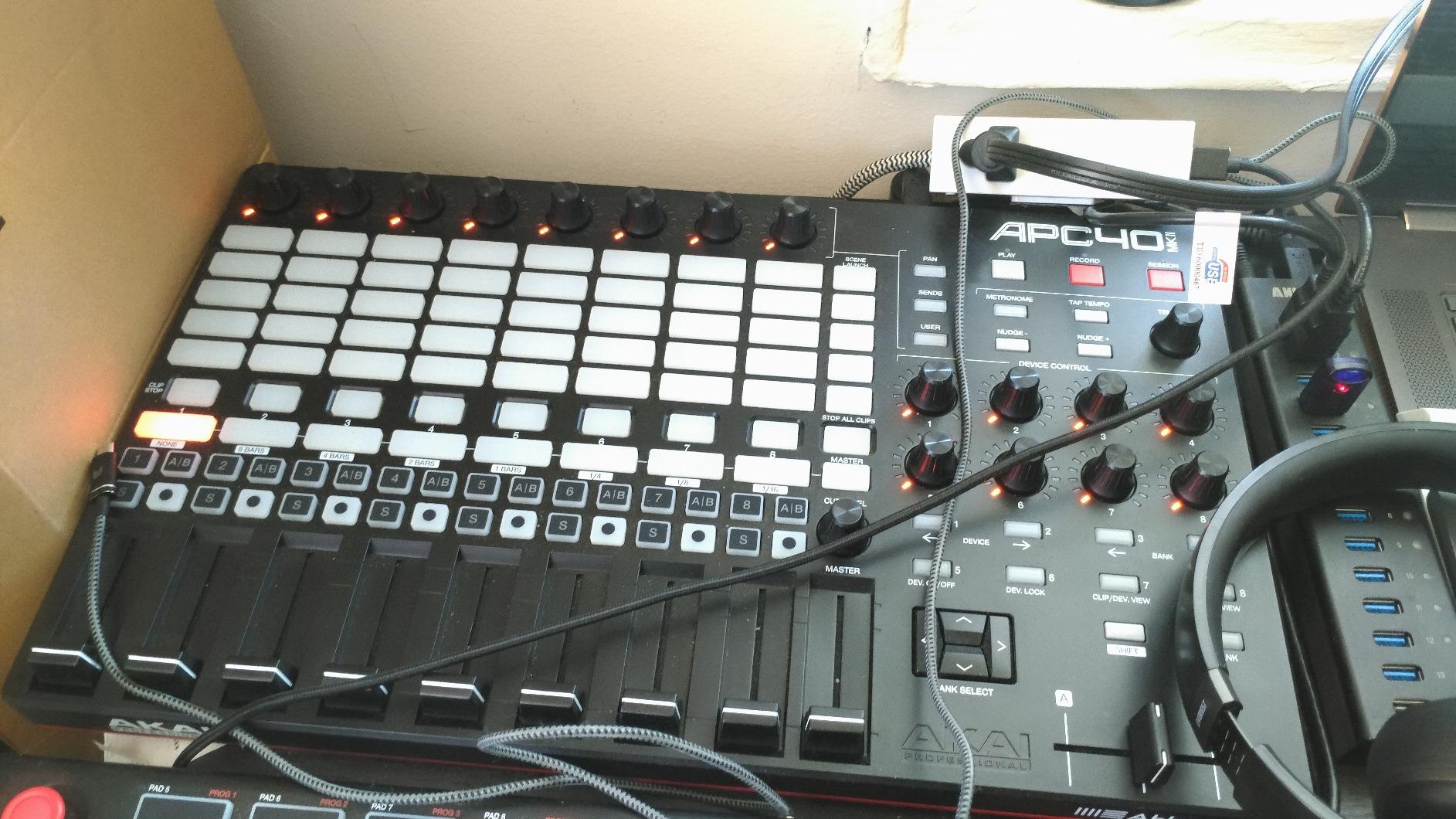 APC40 MKII USB MIDI Pad Controller | 40 RGB Pads, 8 Knobs, 9 Faders, 1:1 Mapping for Ableton Live, for Live Performance and Music Production customer photo 1