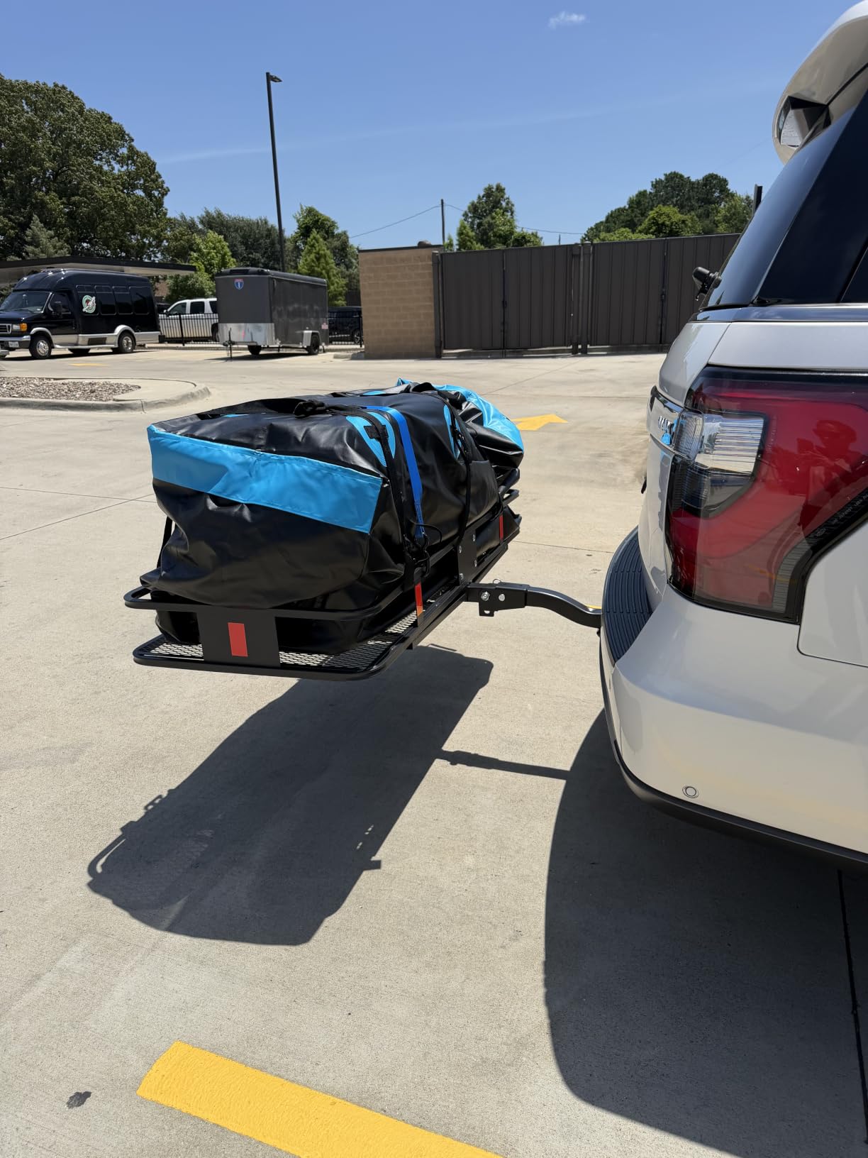 CURT 18153 Folding Hitch Basket Cargo Carrier, 60 x 24, 500 lb customer photo 1