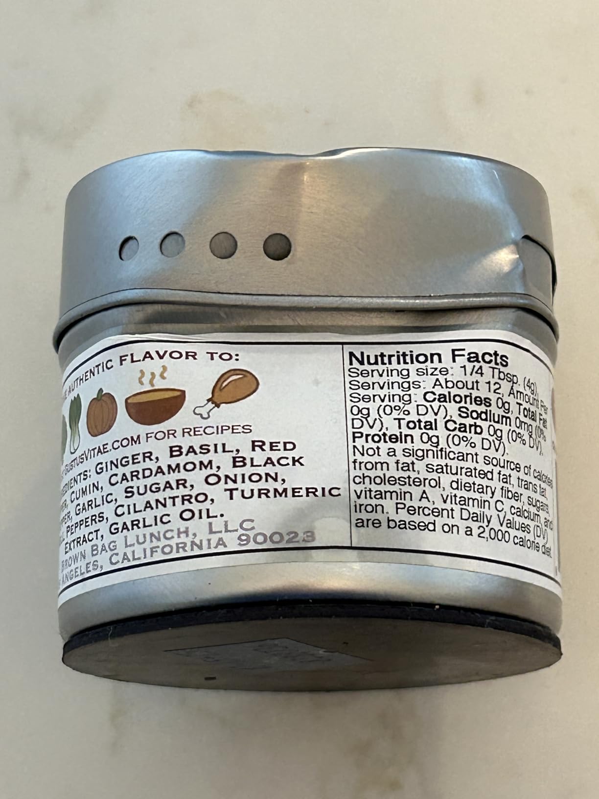 Gourmet World Flavors Seasoning Collection | Non GMO Verified | 6 Magnetic Tins | Spice Blends | Crafted in Small Batches by Gustus Vitae | #68 customer photo 2