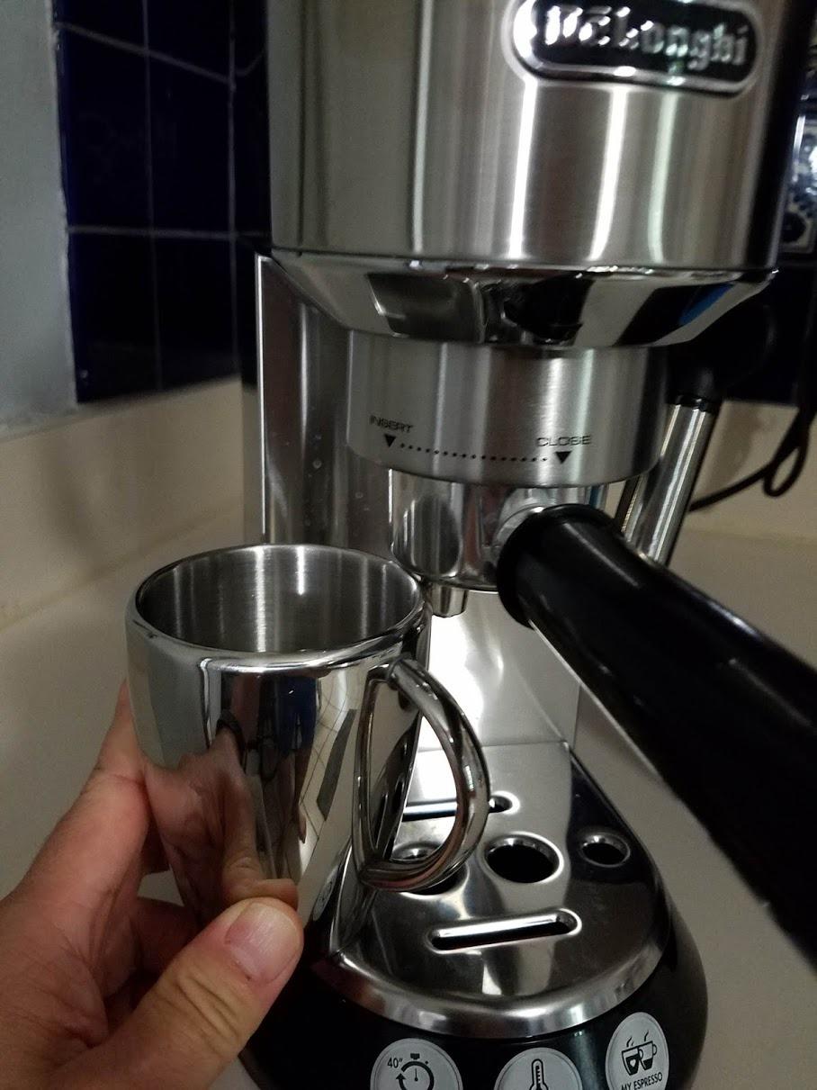 De'Longhi Dedica Espresso Machine with Manual Milk Frother, 15-Bar Pump & Adjustable Tray customer photo 2