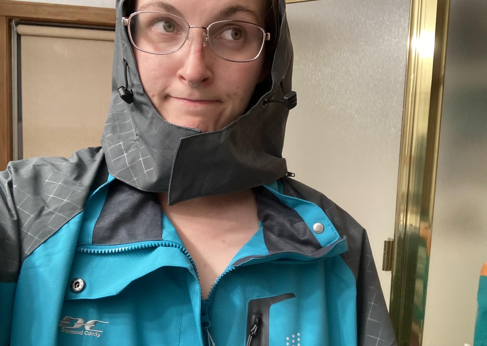 Women's Lightweight Waterproof Hooded Rain Jacket customer photo 2