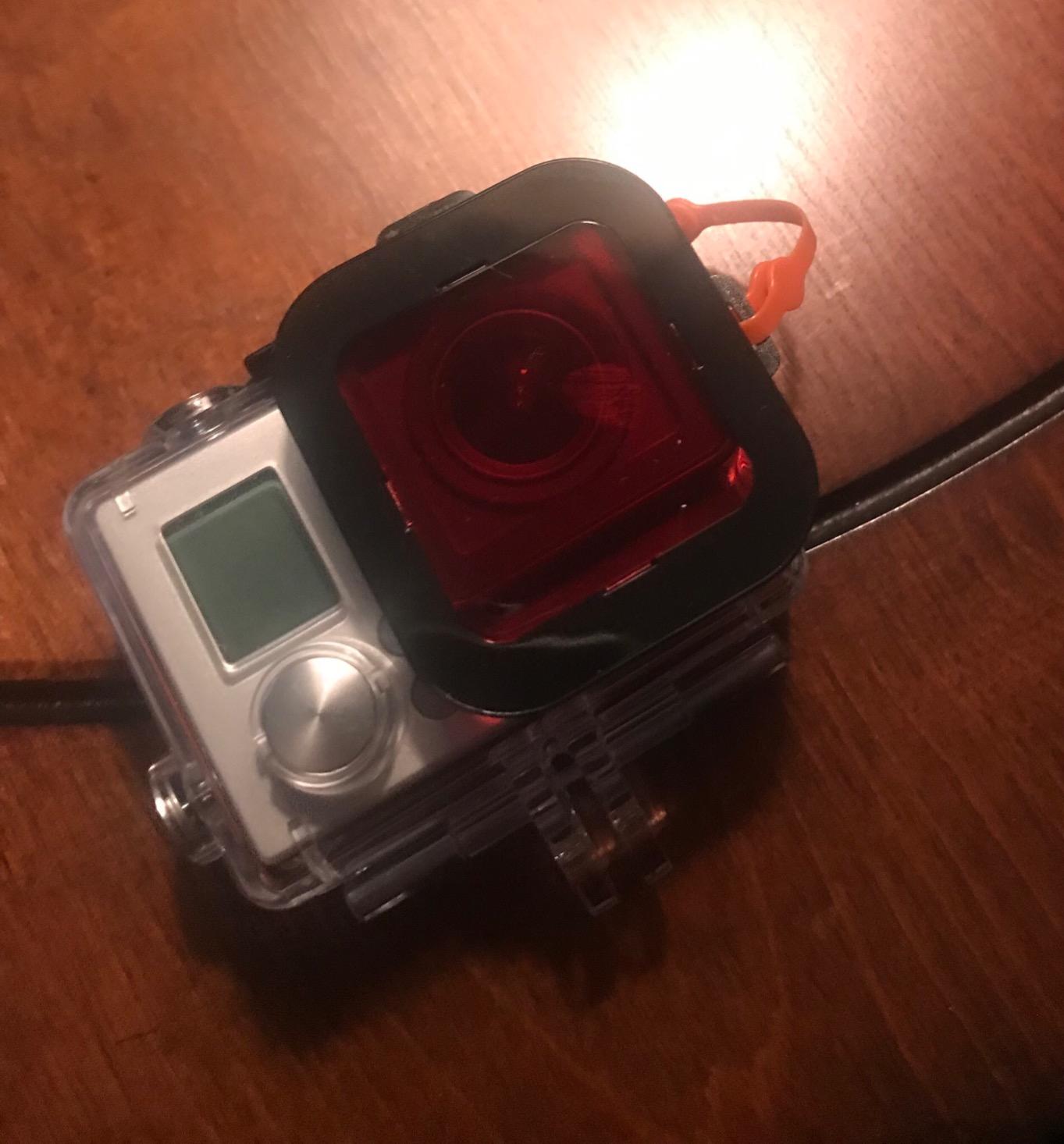 (60M) Red Filter - Compatible with GOPRO HERO4 / HERO3+ / HERO3 Dive HOUSING (60M Case Only) Laser Cut Optical Red Filter customer photo 1