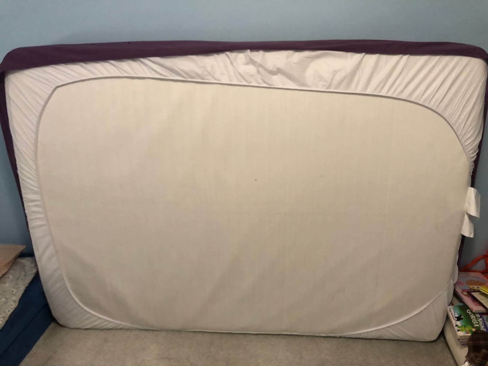 Linenspa Waterproof Mattress Protector, Queen Size - Fitted Sheet Style, Breathable, Machine Washable & Dryer Safe, White customer photo 1