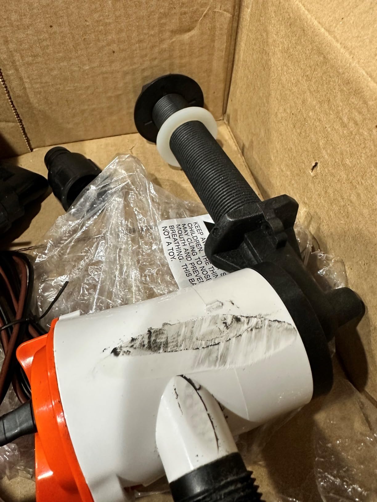 SEAFLO 05 Series 800 GPH Angled Baitwell/Livewell Pump- 12V DC, Detachable Motor, Corrosion-Resistant Submersible Aerator for Freshwater and Saltwater Use - CE & Rohs Certified-4 Year Warranty customer photo 1