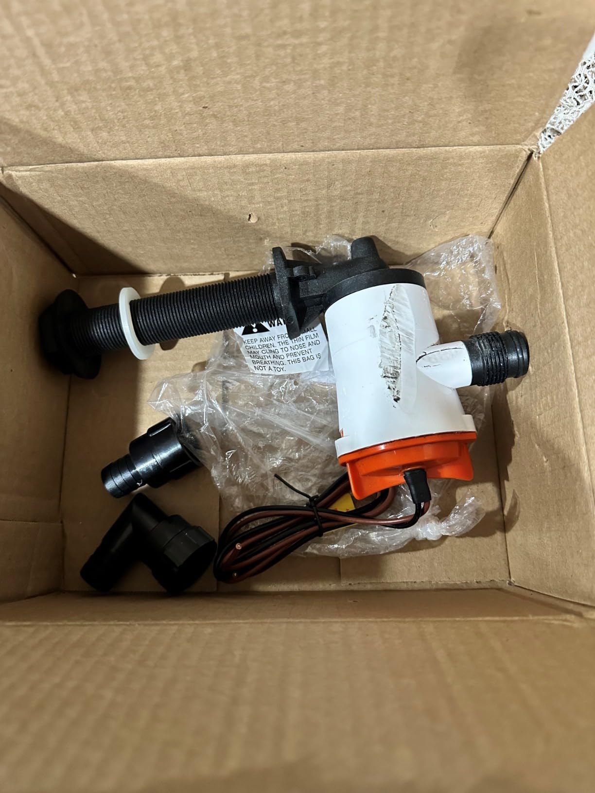 SEAFLO 05 Series 800 GPH Angled Baitwell/Livewell Pump- 12V DC, Detachable Motor, Corrosion-Resistant Submersible Aerator for Freshwater and Saltwater Use - CE & Rohs Certified-4 Year Warranty customer photo 2
