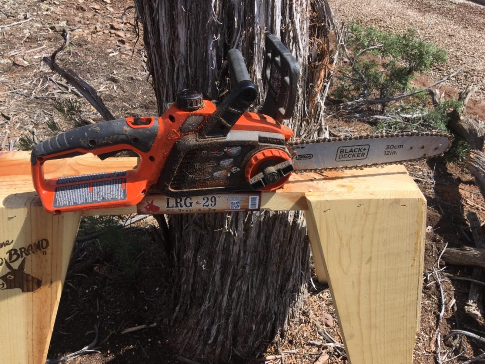 BLACK+DECKER 40V MAX Electric Chainsaw Cordless, 12 Inch Battery Chainsaw, Battery and Charger Included (LCS1240) customer photo 2