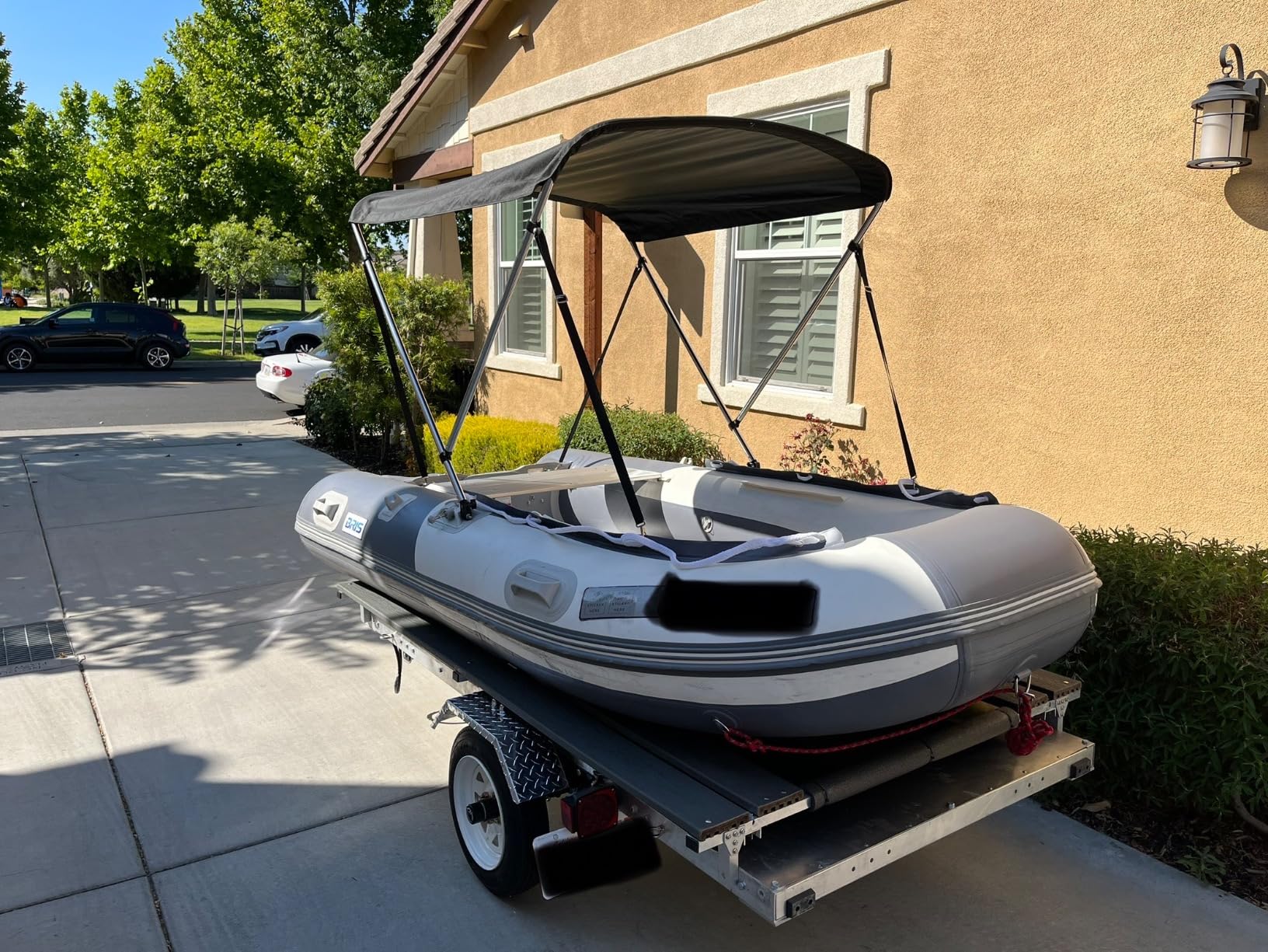 BRIS 10.8 ft Inflatable Boat Inflatable Rafting Fishing Dinghy Tender Pontoon Boat customer photo 2