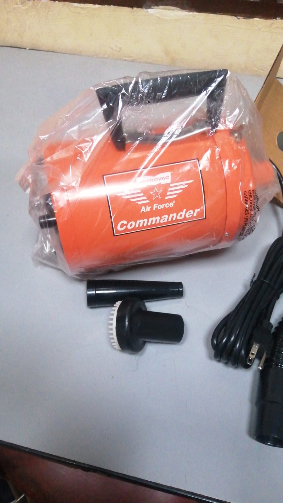METROVAC AFTD-3 Air Force Commander 2-Speed Pet Grooming Dryer customer photo 1
