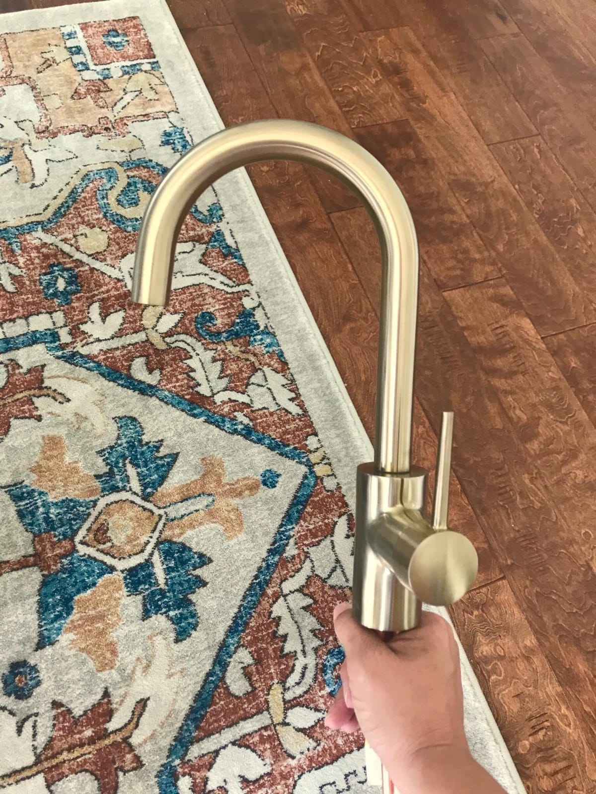 Delta Faucet Trinsic Gold Bar Faucet, Bar Sink Faucet Single Hole, Wet Bar Faucets Single Hole, Prep Sink Faucet, Faucet for Bar Sink, Kitchen Faucet, Champagne Bronze 1959LF-CZ customer photo 1