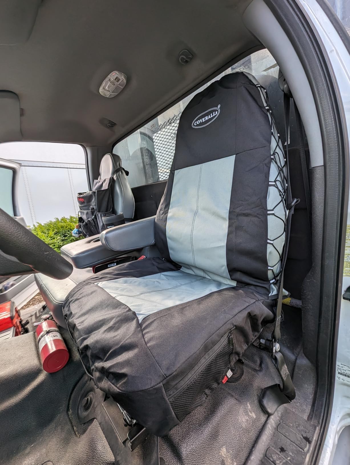 Seats Inc. Coveralls Truck Seat Cover - Two-Tone Black/Gray, Model Number 9107 customer photo 2