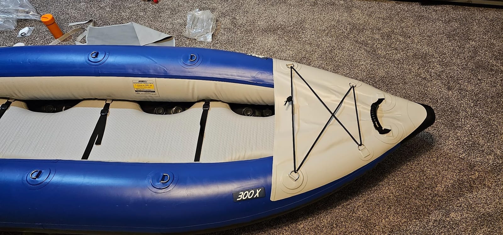 Sea Eagle 300X Explorer Touring, Camping, Fishing Whitewater Inflatable Kayak, Solo, Self-Bailing, Drop Stitch Floor-Paddle, Seat, Pump, Skeg, Bag customer photo 1
