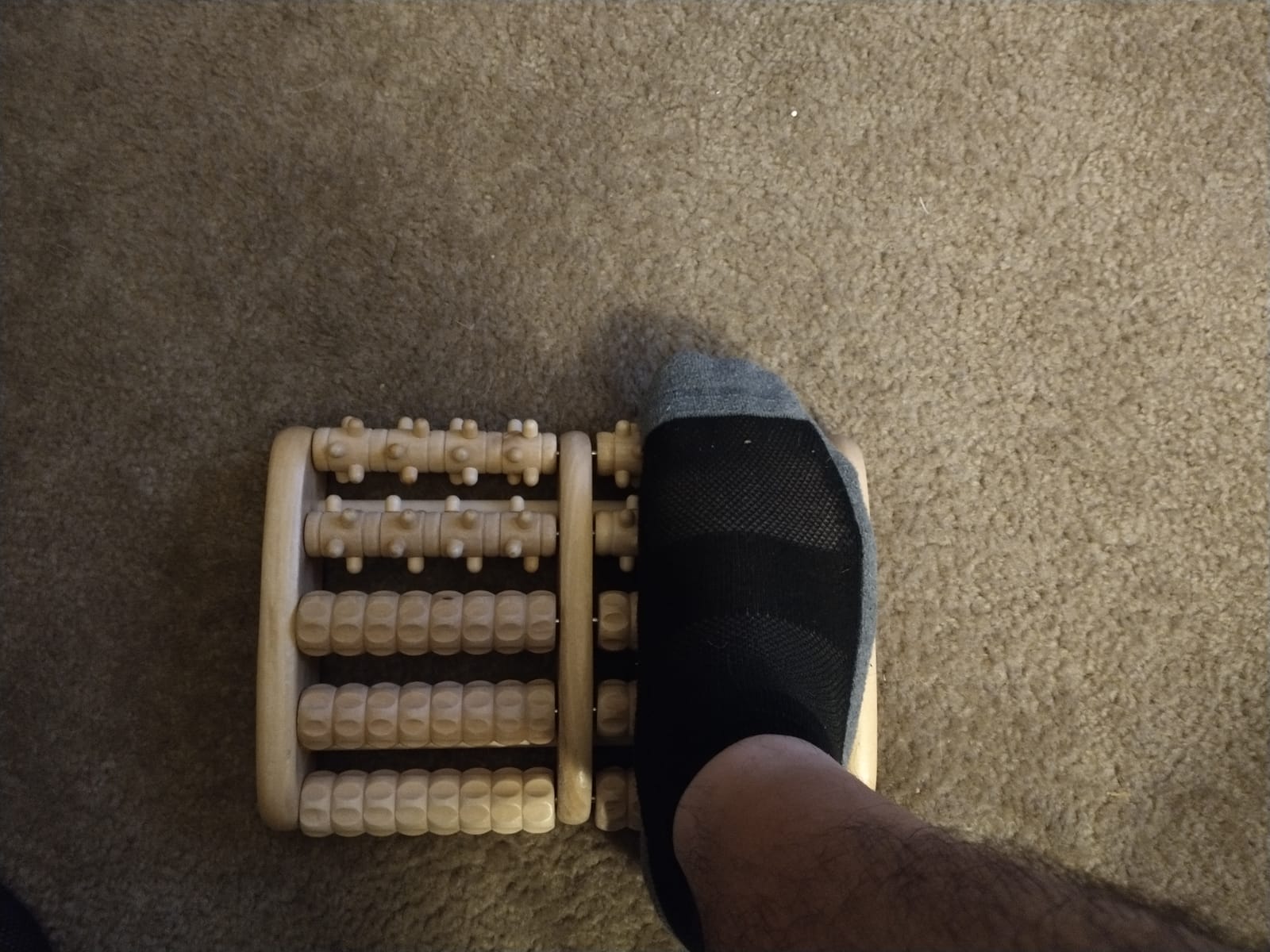 TheraFlow Foot Roller for Plantar Fasciitis Relief and Neuropathy Pain Relief for Feet - Wooden Foot Massager Roller Acupressure Tool with Reflexology Chart - Mom Gifts for Women and Men customer photo 2