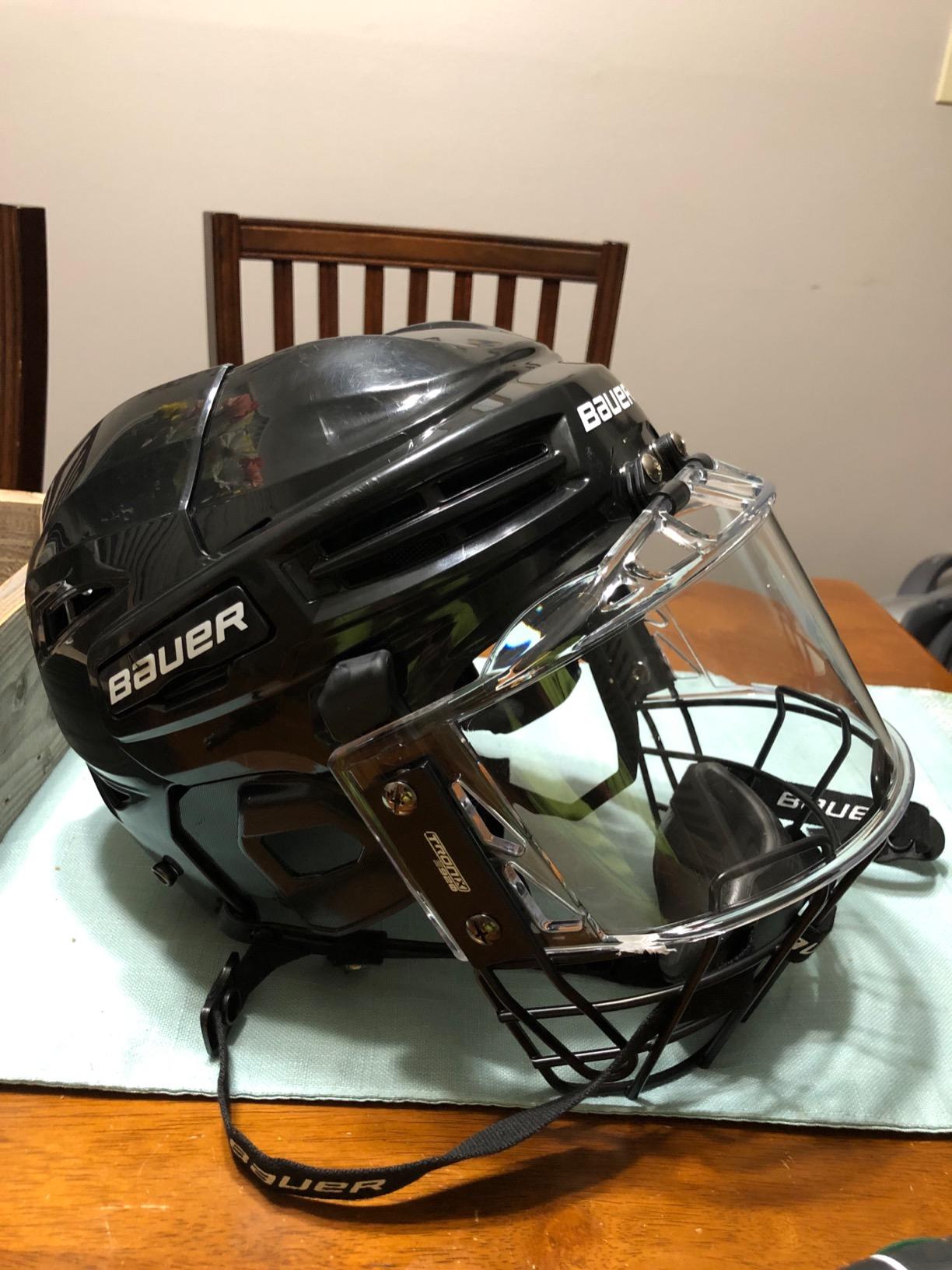 TronX S920 Senior Full Hockey Helmet Cage & Shield Combo Hybrid customer photo 1