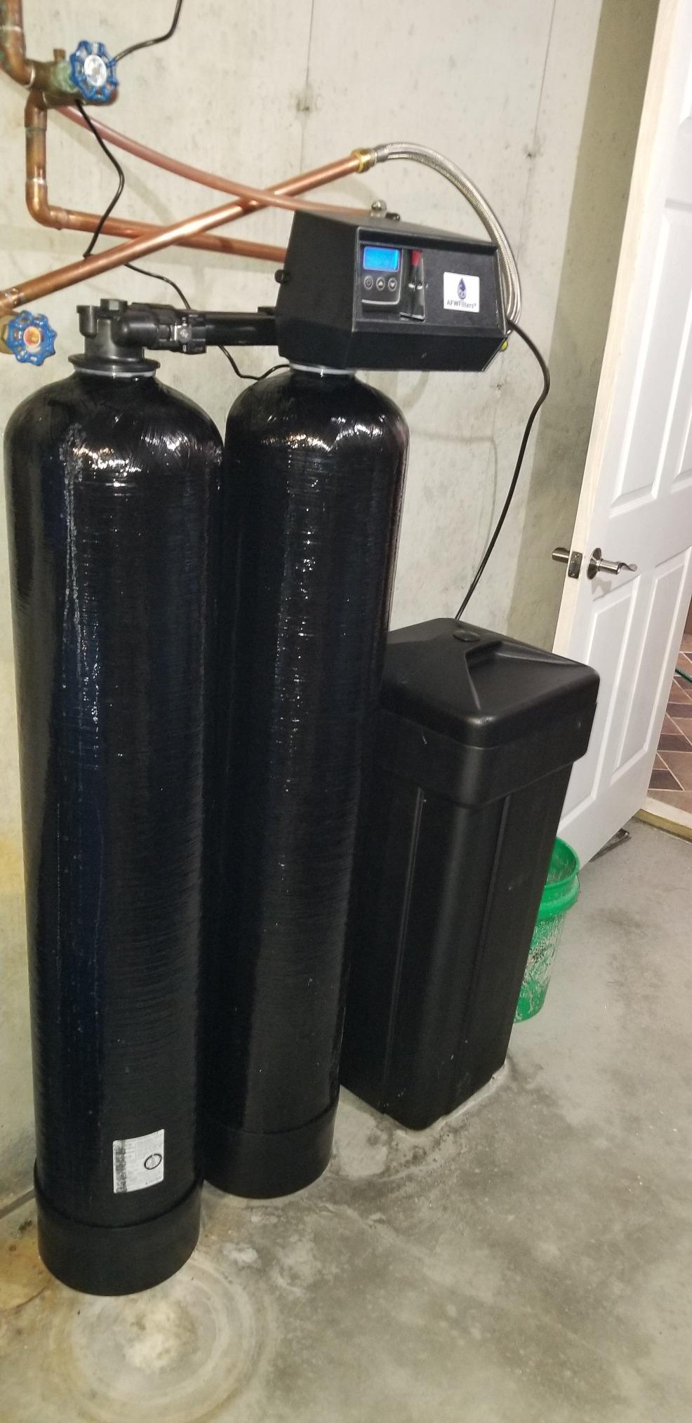 Fleck 9100 SXT Twin Tank Water Softener, 48,000 Grains, Black | Metered On-Demand, 48,000 Grains Per Tank, 24/7 Soft Water customer photo 2