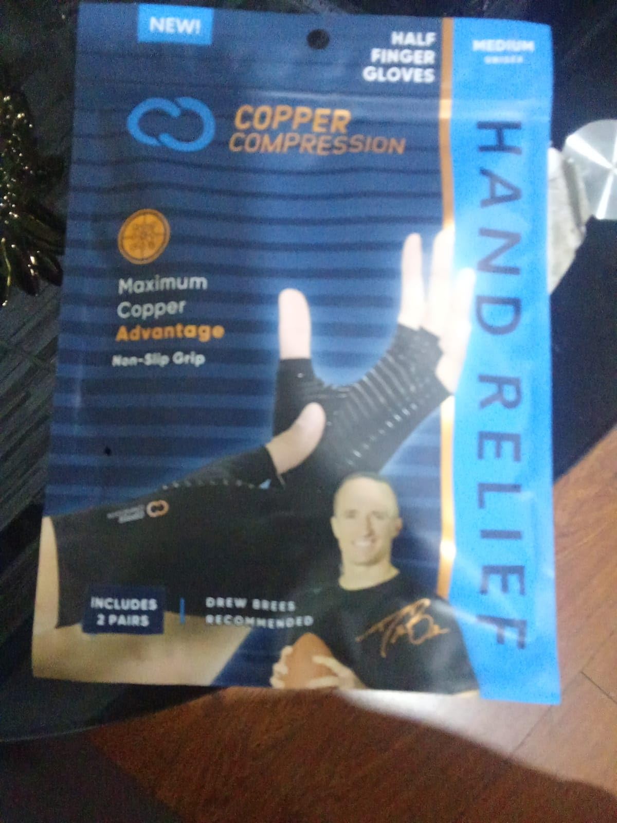 Copper Compression Arthritis Gloves | Fingerless Arthritis Carpal Tunnel Pain Relief Gloves For Men & Women | Hand Support Wrist Brace For Rheumatoid, Tendonitis, Swelling, Crocheting, Typing (M) customer photo 2