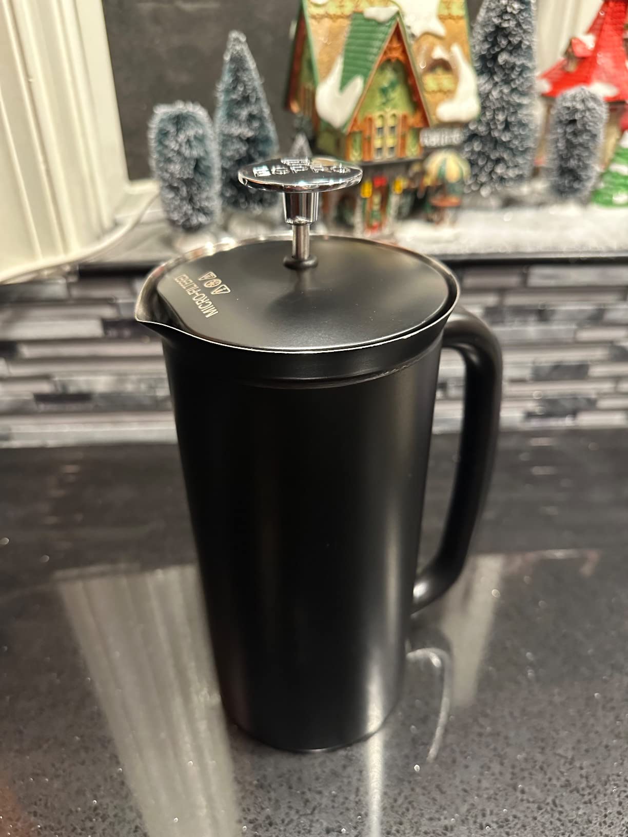 ESPRO P7 French Press, 32oz, Polished, Stainless Steel Coffee Maker | Double Filter Coffee Press, Grit-Free Coffee, Heat Resistant Insulated Tea Press customer photo 1